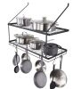 VEVOR Pot Rack Wall Mounted, 30 inch Pot and Pan Hanging Rack, Pot and Pan Hanger with 12 S Hooks, 55 lbs Loading Weight, Ideal for Pans, Utensils, Cookware in Kitchen New In Box $89