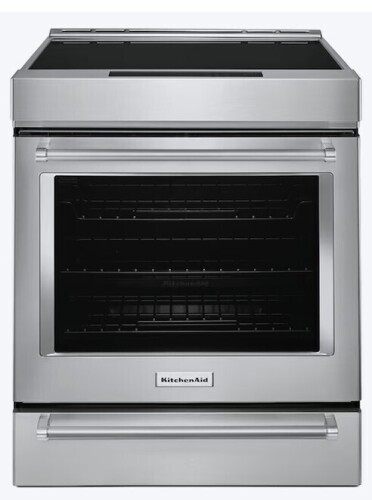 KitchenAid 30-in 4 burners 6.4-cu ft Air Fry Convection Oven Single Induction Range ( Stainless Steel ) New $3999