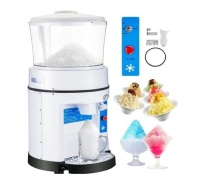 VEVOR 110V Commercial Ice Shaver Crusher 1100LBS/H with 17.6 LBS Hopper, 350W Tabletop Electric Snow Cone Maker 320 RPM Rotate Speed Perfect For Parties Events Snack Bar New in Box $599