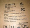 VEVOR 110V Commercial Ice Shaver Crusher 1100LBS/H with 17.6 LBS Hopper, 350W Tabletop Electric Snow Cone Maker 320 RPM Rotate Speed Perfect For Parties Events Snack Bar New in Box $599 - 2