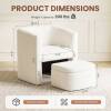 Wade Logan Braedin Upholstered Accent Chair & Storable Ottoman, No Assembly Required New in Box $699