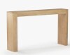 Wade Logan Stemple Solid Wood Top Console Table in Blonde New in Box $499