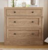 Bay Isle Home Retro Elegant Oversized 3-drawer Nightstand New in Box $399