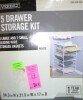 Everbilt 34.76 in. H x 17.13 in. W White Steel 5-Drawer Close Mesh Wire Basket New In Box $199 - 2