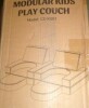 CoziBB Modular Kids Play Couch Convertible - Toddler & Child Sofa DIY Creativing Play Couch for Playroom Bedroom Nursery Freely Removable Versatile Fold Kids Sofa for Playing, Creativity, Sleeping New In Box $99 - 2