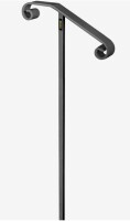 VEVOR Single Post Handrail Wrought Iron Post Mount Step Grab Supports in Ground Long Post Fits 1 or 2 Steps Grab Rail Single Post Railing (Black) New In Box $199