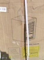 Hooure 17 in. Wine Cooler 24-Bottle Freestanding Wine Cooler Fridge with Lock and Temperature Memory, Black New in Box Factory Sealed $699