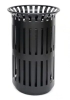 Vevor Commercial Outdoor Slatted Steel Trash Can with Inner Bin - Black Similar to Picture $799