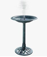 Lark Manor&trade; Armance Resin Single Tier Birdbath New In Box $199
