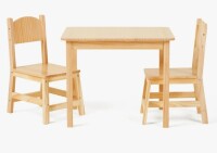 Harriet Bee Jisan Kids 3 Piece Solid Wood Play Or Activity Table and Chair Set New In Box $199