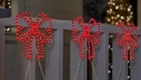 Home Accents Holiday 10 in. Twinkling LED Bows 3 Pack Christmas Lights / Vintage Christmas Advent Calendar Jigsaw Puzzle &ndash; 1000 Pieces &ndash; 24 Box Countdown New In Box Assorted $79