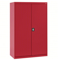 SANDUSKY Shelf Cabinet: 46 in x 24 in x 72 in, Recessed Handle & Keyed, 22 ga Panel Thick, Frame new shelf pull $899