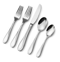 VEVOR 45-Piece Silverware Set, Food-Grade Stainless Steel Flatware Utensils, Mirror Finished Cutlery Set, Dishwasher Safe Eating Tableware for Kitchen Home, Service for 8, Include Knife Fork Spoon New In Box $99