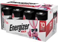 Energizer D Cell Battery Premium Alkaline, 8pk / Energizer Max 9V Batteries - 8pk Alkaline Battery: Household Power, Single-Use, 9 Volt Assorted