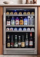 Ca'Lefort 24 inch 220 Cans(12 oz.) Beverage Cooler Beer Drink Refrigerator Built-in or Under-Counter Fridge Quiet Compressor New in Box $799