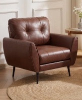 George Oliver Corvo Faux Leather Armchair New in Box $599