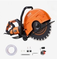 VEVOR Electric Concrete Saw, 16 in, 3200 W Motor Circular Saw Cutter with Max. 6 in Adjustable Cutting Depth, Wet Disk Saw Cutter Includes Water Line, Pump and Blade, for Stone, Brick New in Box $499