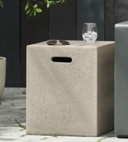 Nfusion 16.25'' Square Side Table Tank Holder New in Box $299