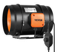 VEVOR Inline Duct Fan, 8-Inch 750 CFM with Variable Speed Controller, Quiet AC-motor Ventilation Exhaust Fan for Cooling Booster, Grow Tents, Hydroponics New In Box $199