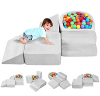VEVOR Climbing Toys, 5-Piece Set, Foam Climbing Blocks for Toddlers 6 Months to 3 Years, Baby Climbing Blocks with Ball Pit (Balls Not Included), Indoor Climb and Crawl Activity Playset for Crawling New In Box $199