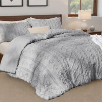 Bedsure King Size 3-Piece Tufted Embroidery All-Season Microfiber Comforter Set $299