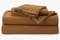 Bedsure 100% Washed Cotton Duvet Cover King Set - Minimalist Cotton Beding Set For All Season, 3-Piece Set, $199