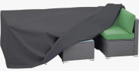 Latitude Run&reg; 126 " W Outdoor Patio Table and Patio Dining Set Cover New In Box $199