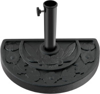 Pure Garden Half Round Umbrella Base, Black, 20lb New In Box $99