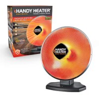 Handy Heater 1500-Watt 18.5 in. Electric Ceramic Parabolic Space Heater with Tip-Over Safety On Working $199