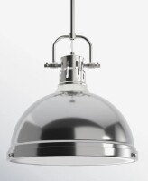 Birch Lane&trade; Calico 1-Light Dimmable Steel Dome Pendant with Adjustable Height New In Box $299