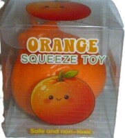 Crunchy Squeeze Orange Squishy Sensory Toy, Soft Orange Shaped Squeeze Fidget New