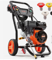 VEVOR Gas Pressure Washer, 3400 PSI 2.6 GPM, Gas Powered Pressure Washer with Aluminum Pump, Spray Gun and Extension Wand, 5 Quick Connect Nozzles, for Cleaning Cars, Homes, Driveways, Patios new in box $499