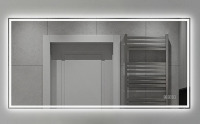 Ivy Bronx 48&times;24 Inch Anti-Fog LED Bathroom Mirror With Modern Straight-Edged Design, 3 Color Dimmable Lighting, Horizontal/Vertical Wall Mount New In Box $499