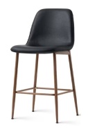 Pop Maison Oslo 26" Modern Upholstered Counter Stooll Black New in Box $299