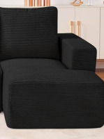 VEVOR Modular Sectional Sofa, U Shaped Couch, Sectional Sofa for Living Room, Cloud Couch with High Rebound Sponge with Cushion for Living Room, Apartment, Black $299