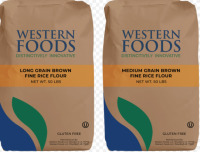 Western Foods fine brown rice flour 50 pound bag 11/29/26 new $199