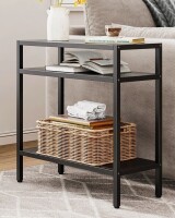Wrought Studio&trade; Living Room Black Steel Top End Table New In Box $199