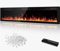 Symple Stuff 72" Ultra Thin Electric Fireplace?wall-mounted & Recessed Fireplace For Living Room & Indoor Decoration?remote Control?adjustable Flame Color And Brightness?750w/1500w New in Box $599