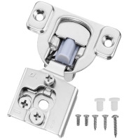 VEVOR Cabinet Hinges, 30 Pieces Partial Overlay Kitchen Cabinet Door Hinges, 105 Degree Opening Angel Soft Close Concealed Cupboard Hinges for Framed Cabinet Type, with Mounting Screws New In Box $89