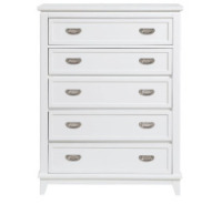 Discovery World Furniture 5 Drawer Chest in White new in box $499