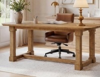 TRIBEWOOD 63" Solid Wood Executive Desk (Model LD0180-0910) New in Box $599