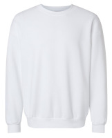 American Apparel Mens Pullover Fleece Sweatshirt in White Size Large