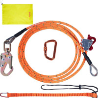 VEVOR Steel Core flipline, 1/2" x 8' Arborist Flipline, Flip Line for Tree Climbing with Alloy Steel Snap Hook, Aluminum Alloy Carabiner and Extra Tool Lanyard, for Arborist, Tree Climbers New In Box $99