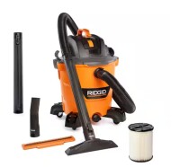 RIDGID 12 Gal. 5.0 Peak HP NXT Shop Vacuum Wet Dry Vac with General Debris Filter, Locking Hose and Attachments HD1200 On Working $199