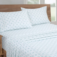 South Point Home Fashions Microfiber 6-piece Full Sheet Set - Bombay Medallion New $79