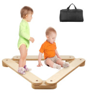 VEVOR Balance Beam Stepping Stones, 3 PCS Wooden Toddler Balance Boards, Montessori Toy for Kids 2-6, Build Coordination and Gross Motor Skills, Gymnastics Course Indoor & Outdoor New In Box $89