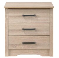 AndMakers Hudson 3-Drawer Sandalwood Nightstand (23 in. H x 22 in. W x 18 in D) $299