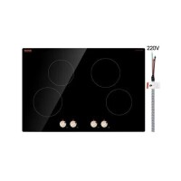 VEVOR Induction Cooktop, 6600W Electric Countertop Burner, 4 Burner Knob Control Stove, Built-in Induction Cooktop with 12 Temperature Settings, Glass Surface, Auto Shut-Off, New in Box $399