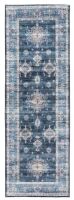 Rugease Velveteen Kieran Navy 2'x 6' Runner Rug New Similar to Picture $299