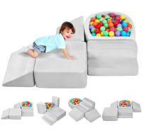 VEVOR Climbing Toys, 5-Piece Set, Foam Climbing Blocks for Toddlers 6 Months to 3 Years, Baby Climbing Blocks with Ball Pit (Balls Not Included), Indoor Climb and Crawl Activity Playset for Crawling New In Box $199